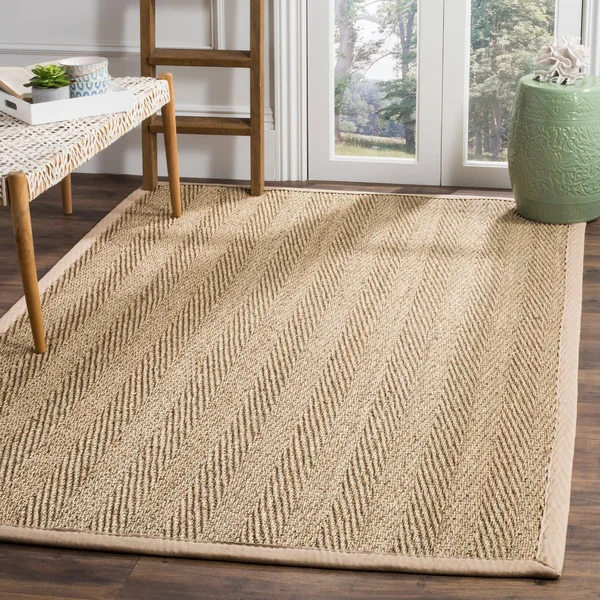 Natural Fiber Rug Natural Beige 5&x8& Safavieh