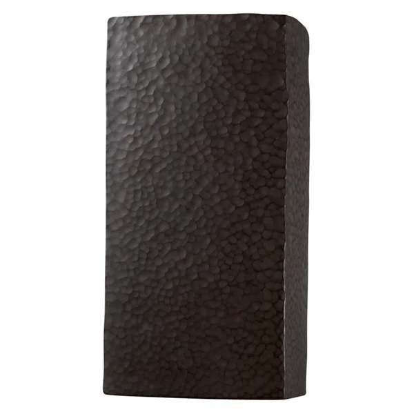 Justice Design Ambiance Large Rectangle Closed Top CER-0950 Wall Sconce