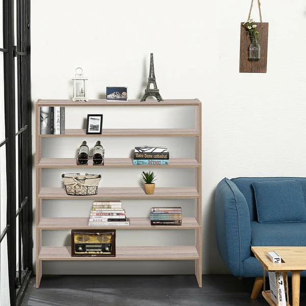 3 Pcs 31-Inch Stackable Shoe Rack-Natural