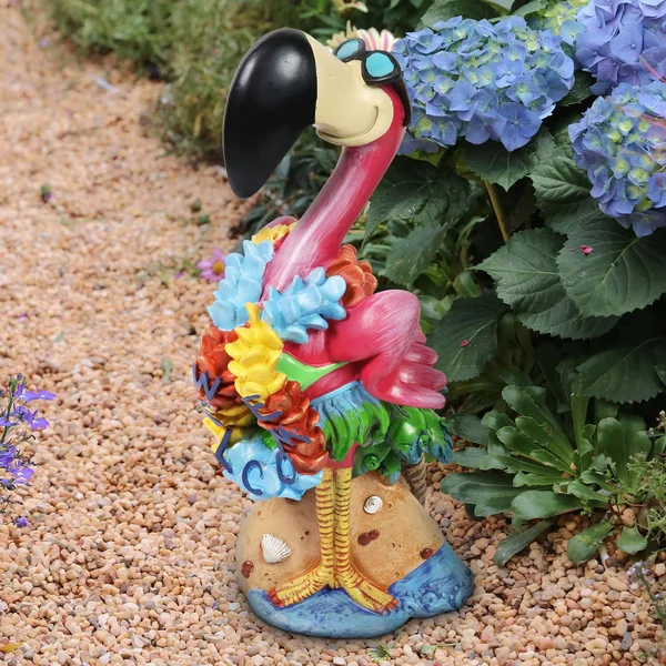 Exhart Beach Flamingo Statue