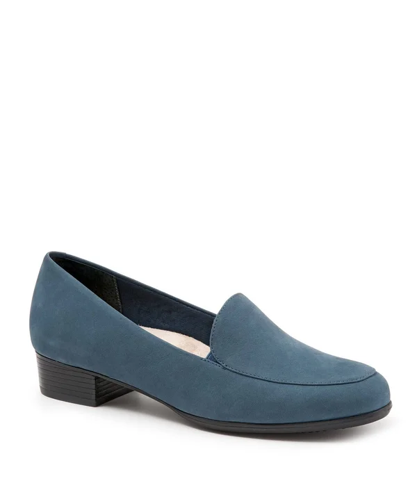 Trotters Women's Monarch Loafer, Size: 12, Denim Jeans Nubuck