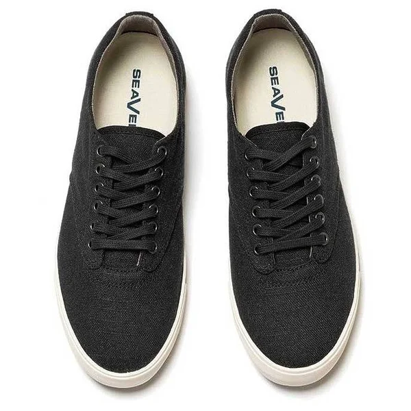 SeaVees 08/63 Hermosa Plimsoll Standard (Black) Men's Shoes