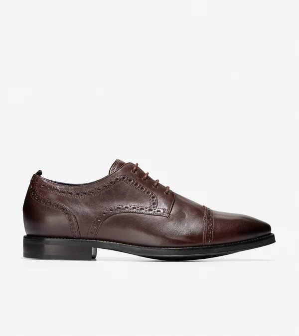 Cole Haan Jefferson Grand 2.0 Oxford, Men's, Burgundy, Size 10, Oxfords, Cap Toe