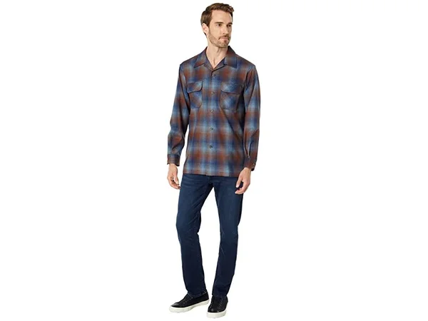 Pendleton Board Shirt - Men's Blue/Brown Ombre, S