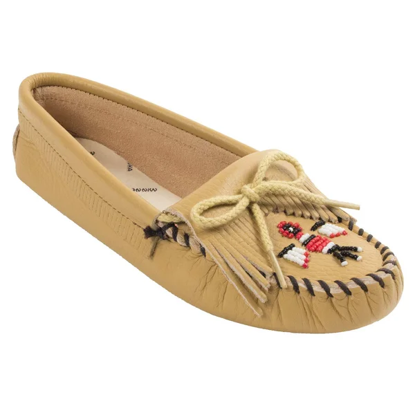 Minnetonka Thunderbird Soft Sole Smooth - Natural 7