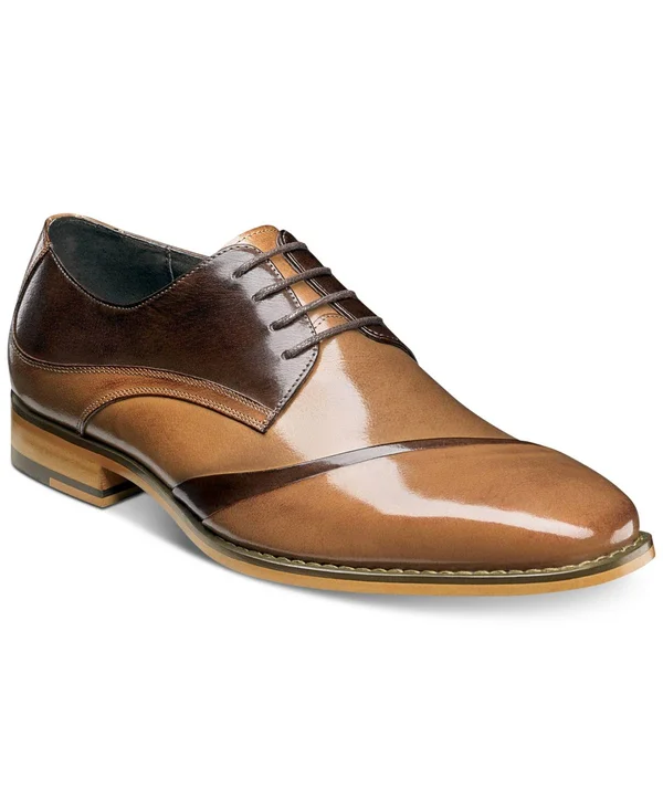 Stacy Adams Men's Talmadge Folded Vamp Oxford, Size: 8, Brown