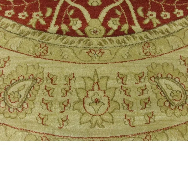 Unique Loom Adel Edinburgh Area Rug (8& x 8& Round - Red)