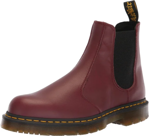 Dr. Martens Work Unisex 2976 Chelsea SR Boot Work Boots - Cherry Red, US Men's 11