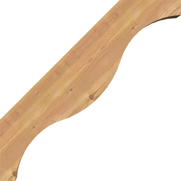 5 1/2x22W x 26x22D x 26x22H Funston Smooth Brace - Western Red Cedar