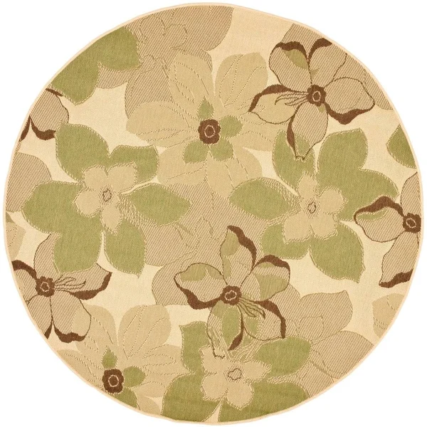 Safavieh Courtyard Cy4022D 5&3x22 x 7&7x22 Black Natural - Brown Area Rug
