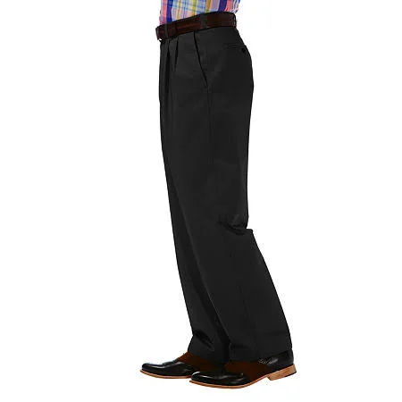 Haggar Men's Big & Tall Work to Weekend Khaki Pleat Pant Classic Fit 41714957524