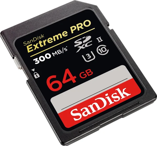 SanDisk Extreme Pro SDXC I 64 GB Memory Card - UHS-II U3/Class 10 (1733x)/2000x
