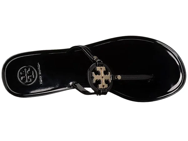 Tory Burch Mini Miller Flat Thong Sandal 10 - Black