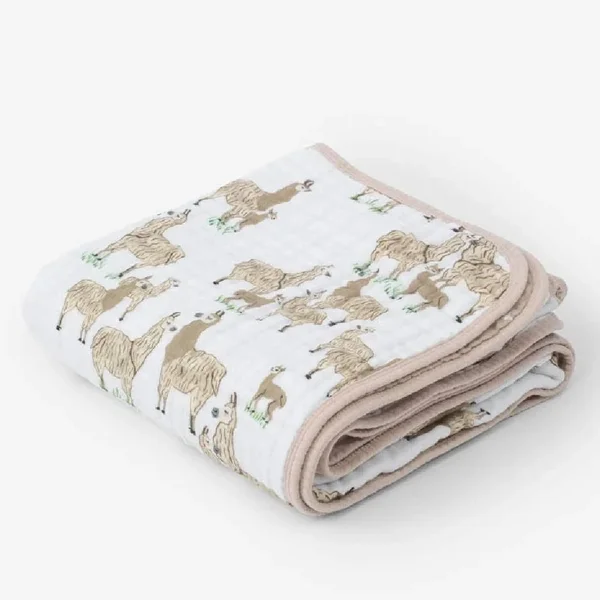 Little Unicorn Cotton Muslin Quilt - Llama Llama