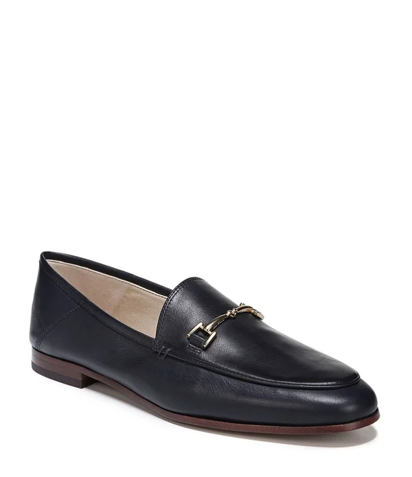 Sam Edelman Women's Loraine Leather Loafers 0400013212328 - 5.5 - Navy