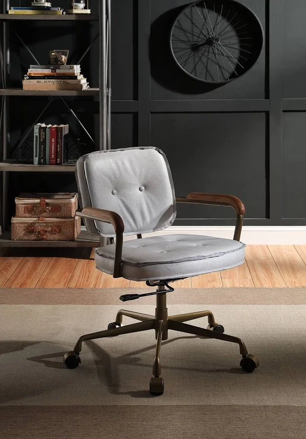 Acme Furniture Siecross Vintage White Office Chair
