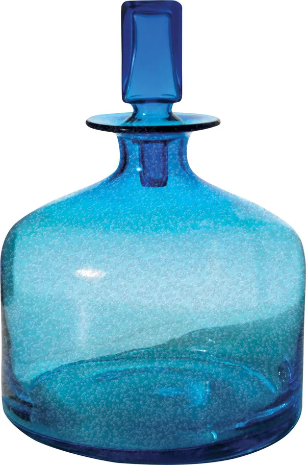 Dimond Home 824015 Pool Blue Decanter - Small - 9 x 12 x 9 Inches