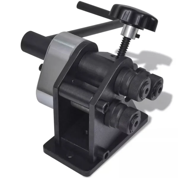 vidaXL Manual Roll Bending Machine Cast Iron Workbench Rolling Bender Tool 141317