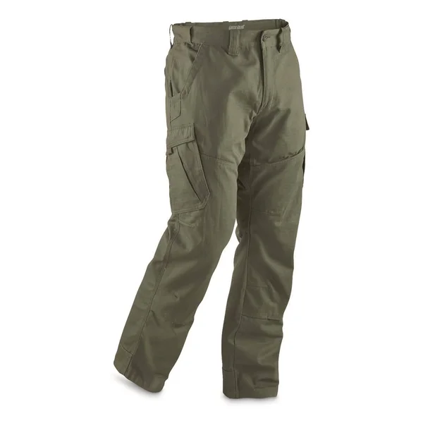 Guide Gear Men's Ripstop Cargo Work Pants, Size: W42 L34, Green