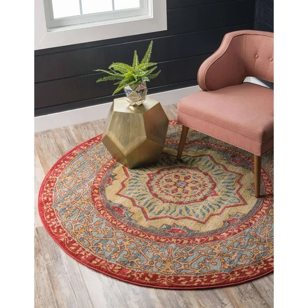Unique Loom Quincy Palace Area Rug - 10& 6 x 16& 5 (Red)