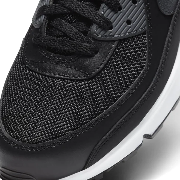 Nike Men's Air Max 90 Casual Shoes in Black/Black Size 8.0 - Leather