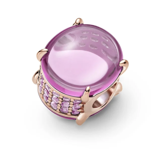 Pandora Colours Pink Oval Cabochon Charm - 789309C02