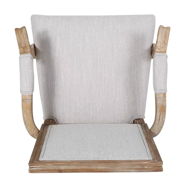 Set of 6 Maria French Country Wood Upholstered Dining Chairs Light Gray/Natural - Christopher Knight Home