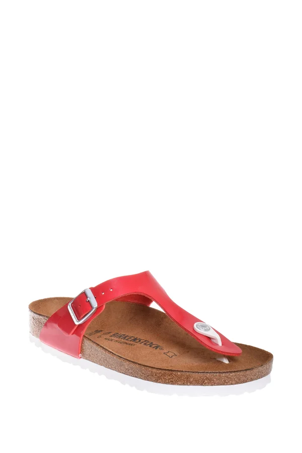 Birkenstock Women's Gizeh Birko-Flor Tango Red Patent