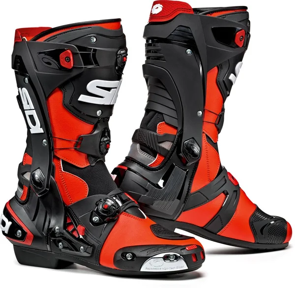 Sidi Rex Motorcycle Boots - black-red, Size 40
