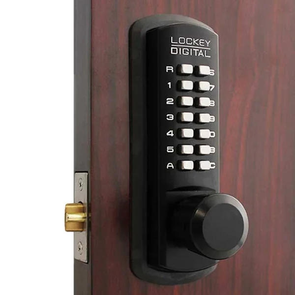 Lockey 3830DC Double Combination Mechanical Knob, Jet Black Marine Grade
