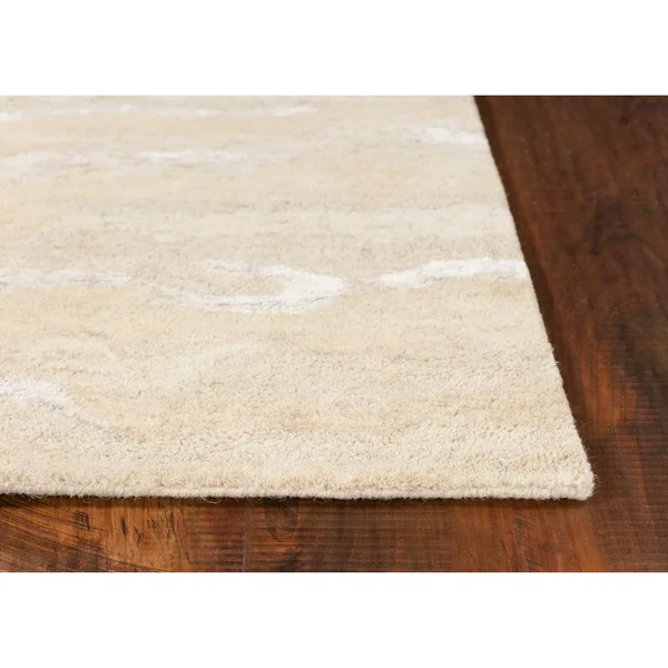 Domani Newport Casual Hand-Tufted Wool Area Rug - 3&3x22 x5&3x22 - Ivory