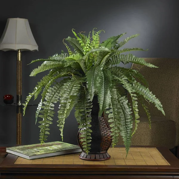 Nearly Natural Boston Fern with Urn Silk Plant
