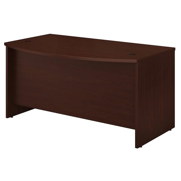 Bush Business Furniture Studio C 60W x 36D Bow Front Desk - White