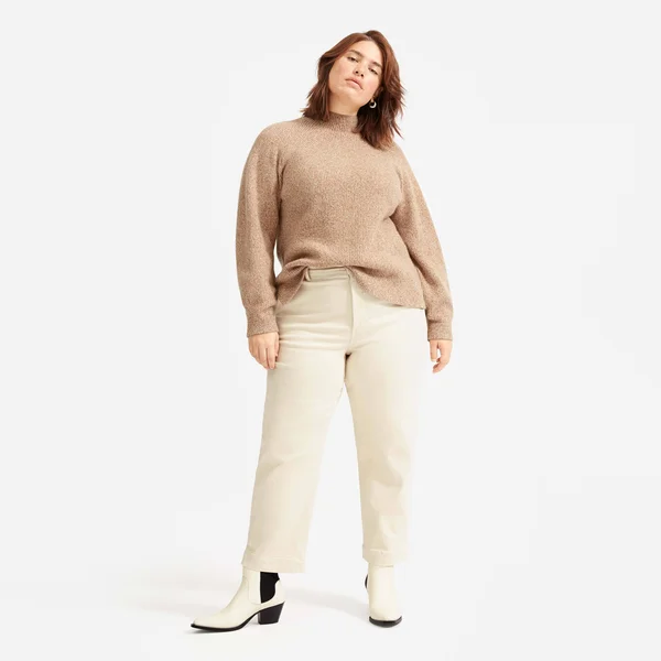 Women's Straight-leg Crop by Everlane in Sandstone, Size 10