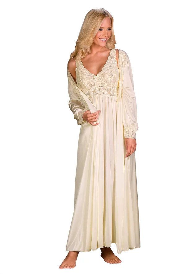 Shadowline Silhouette 53 inch Gown, Ivory (31737) 1x