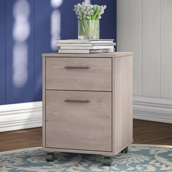 The Gray Barn Hatfield 2-Drawer Mobile File Cabinet - Washed Gray