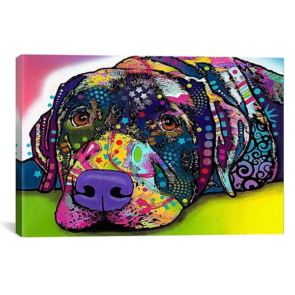Savvy Labrador 26-inch x 18-inch Canvas Wall Art