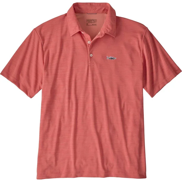 Patagonia Men's Sunshade Polo - Tarpon Fitz Roy - Fishing Shirts - Pink - 52060 - 3XL