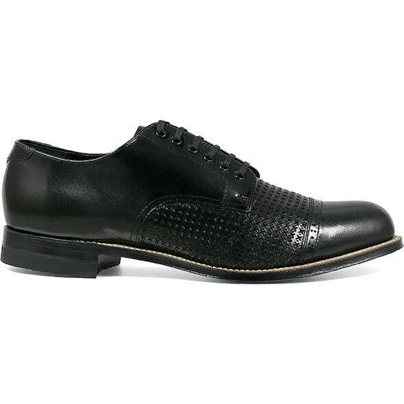 Stacy Adams Shoes Madison Cap Toe Oxford Black Size 7.5