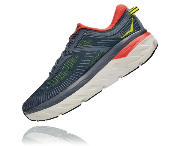Hoka One One Men's Bondi (Wide) 7 Turbulence-Chili - 7.5