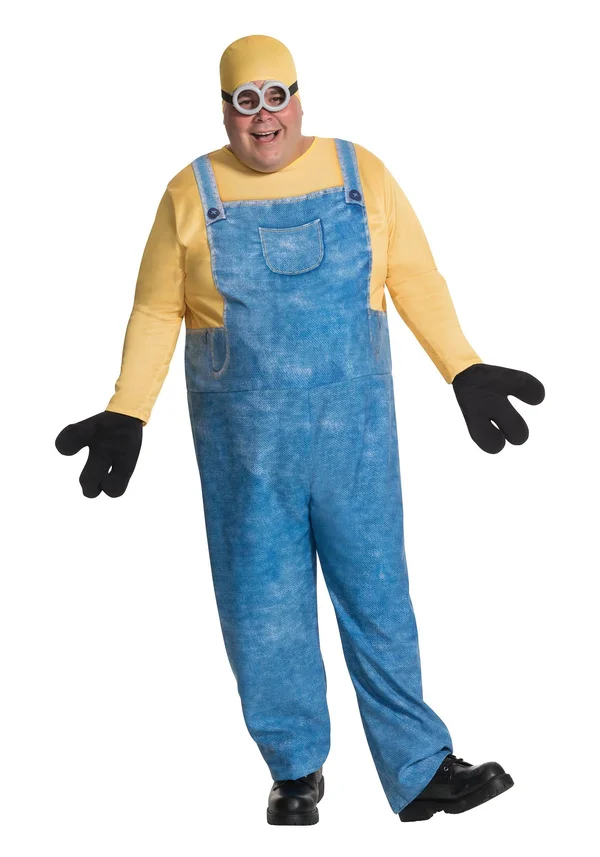 Minion Bob Plus Size Costume - Adult, Mens, Blue/Yellow, PL, Rubies Costume Co. Inc