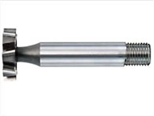 Dormer C8201010 Shank Woodruff Cutter, Bright Coating, High Speed Steel, 7.94 mm Plug Chamfer, 31.75 mm Head Diameter, 12 mm Flu