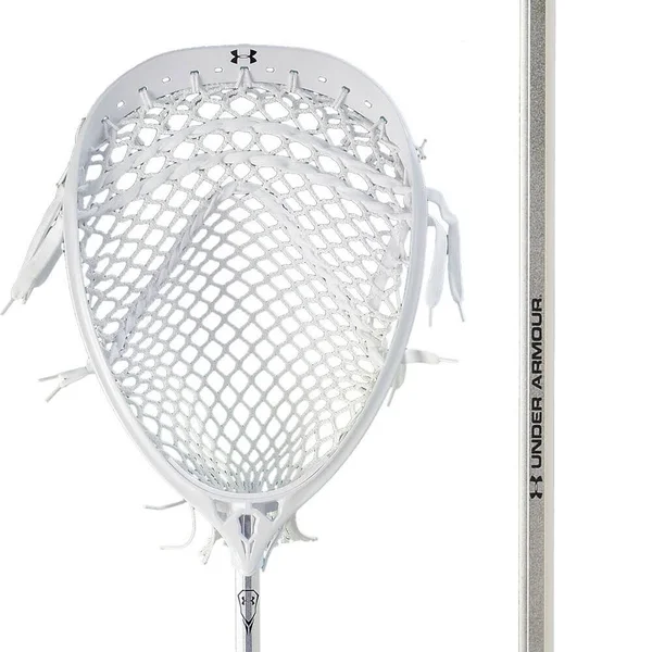 Under Armour Headline Complete Goalie Lacrosse Stick, White