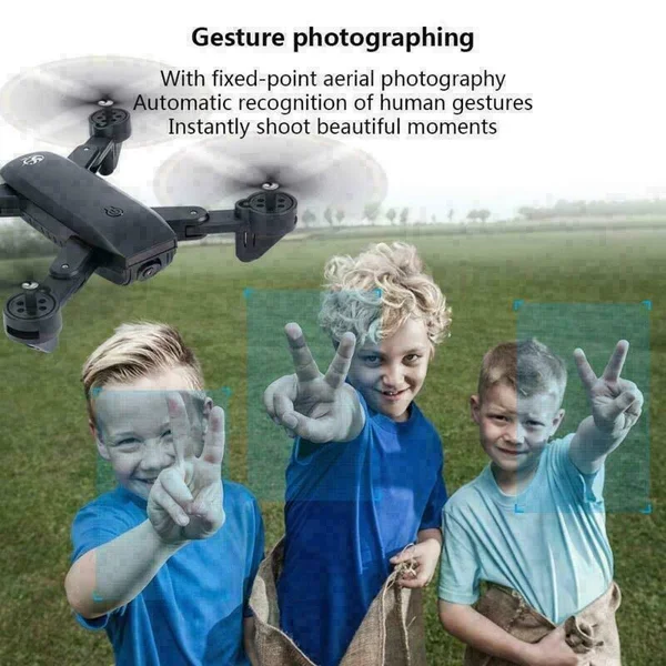 Cooligg Quadcopter Drone with HD Camera Selfie 2MP 720p WiFi FPV Foldable RC