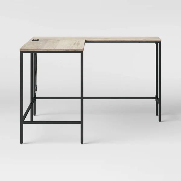 Loring Wood L Shaped Writing Desk Vintage Oak - Project 62