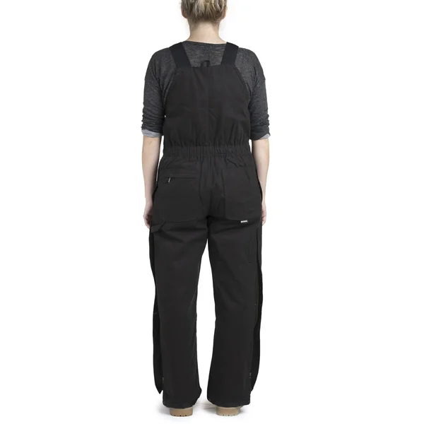 Berne Ladies Washed Insulated Bib Dark Brown - L/Short