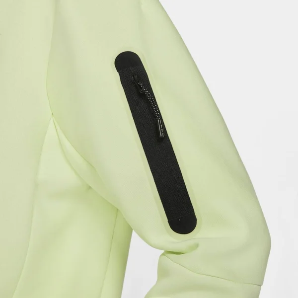 Nike Men's Sportswear Tech Crewneck Fleece - Large, Lime Ice/Black