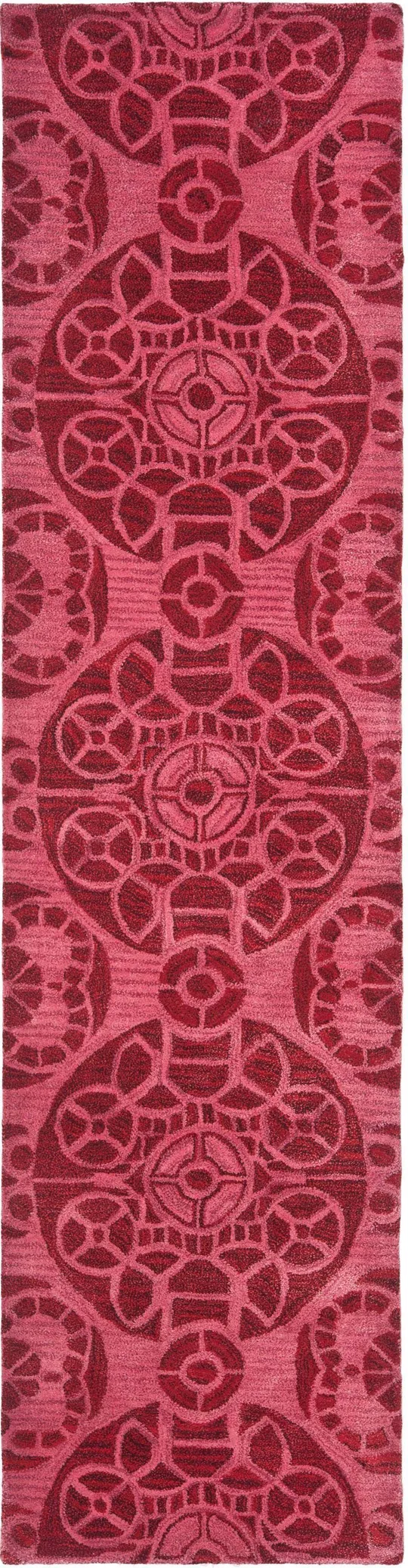 Safavieh Wyndham WYD376C 2&3x22 x 13&0x22 Runner Red Area Rug