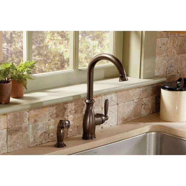 Moen Brantford Single Handle Kitchen Faucet - Oil Rubbed Bronze