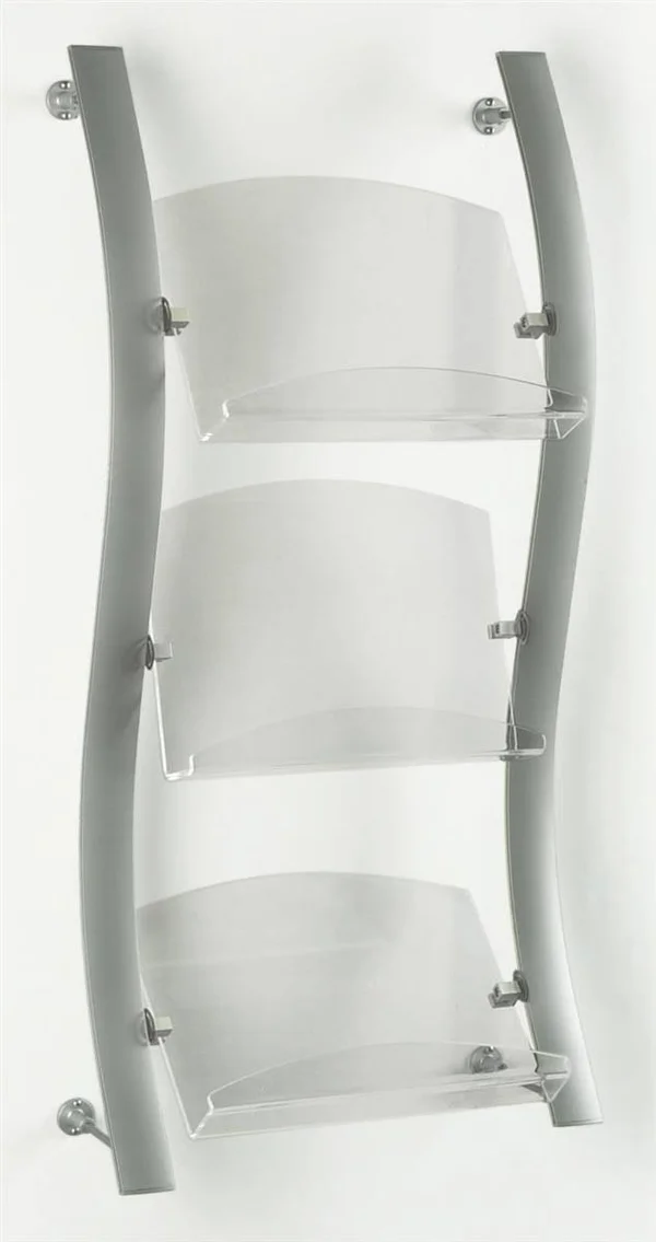 Leaflet Holder: Features Clear Acrylic Pockets